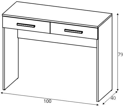 Praktyczne biurko z szufladami Secco