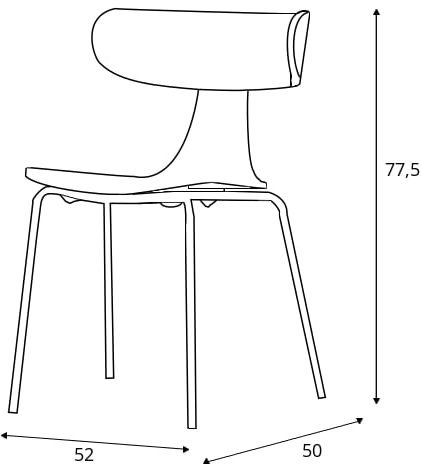 Krzesło jesion Form (brąz)
