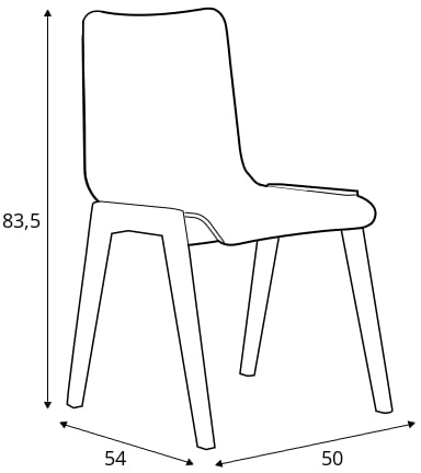 Dřevěné židle s vyšší odolností Link