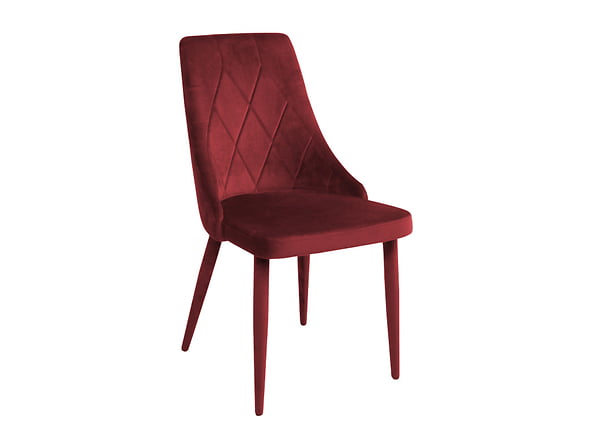 

Elegantní čalouněná židle s prošíváním Alvar - Black Red White - BRW