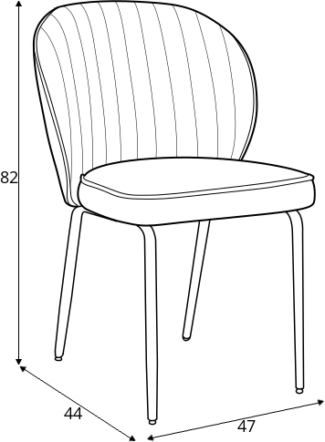 Moderní židle do obývacího pokoje nebo jídelny Seran