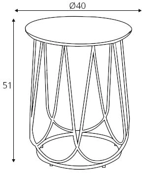 Stylový kavový stolek Nubira S do obývacího pokoje bílý mramor s černou