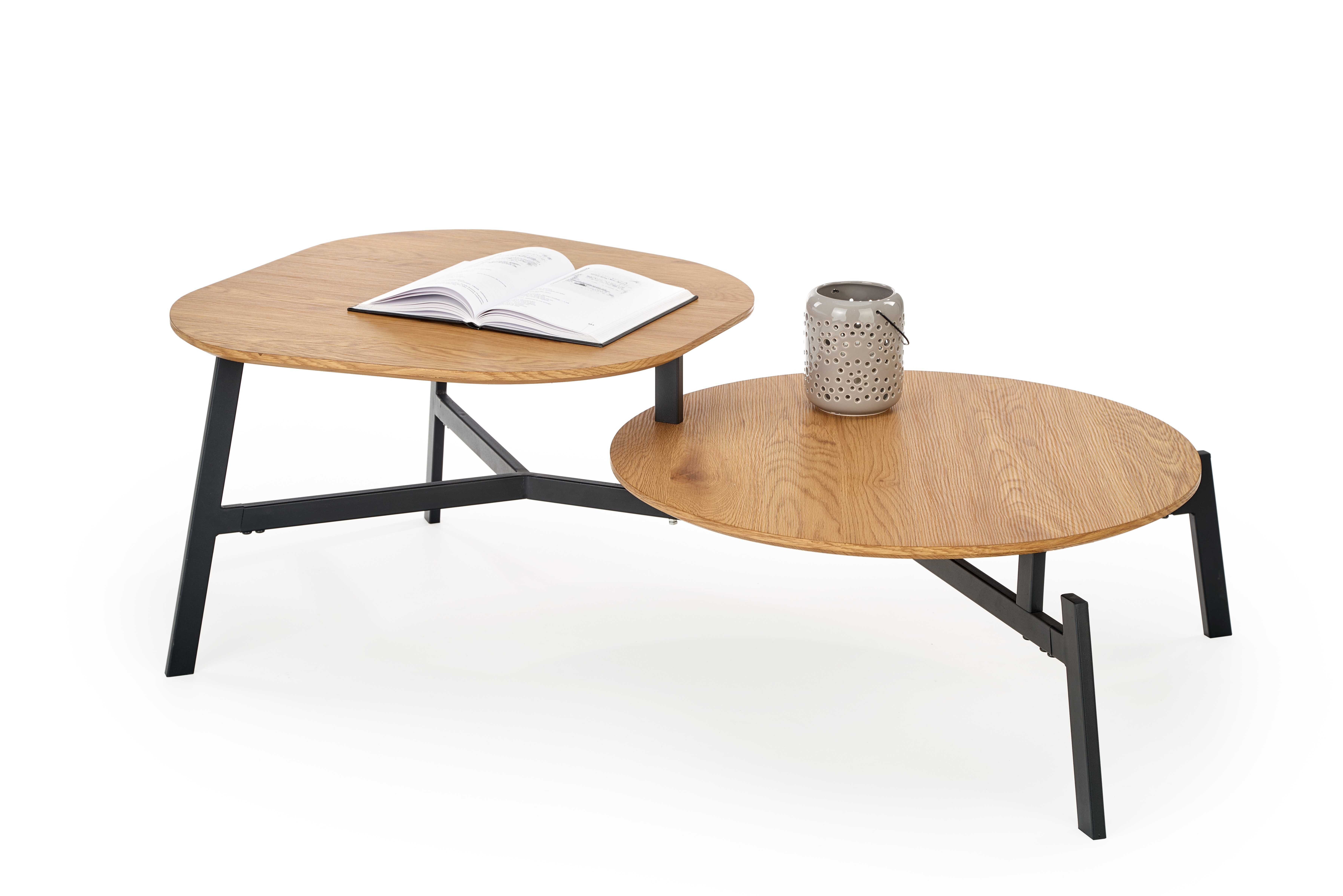 

Moderní konferenční stolek se dvěma deskami do obývacího pokoje Ziggy - Halmar