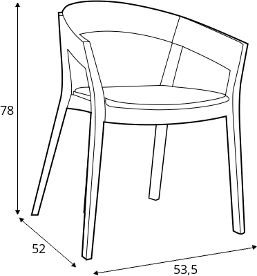 Stylová židle do obývacího pokoje nebo kuchyně Archer B-4801