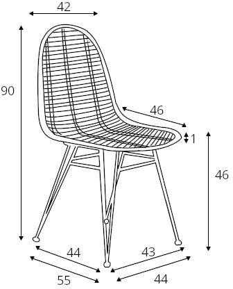 Záhradní židle K-337 přírodní ratan
