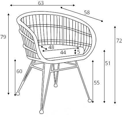 Zahradní židle K-456