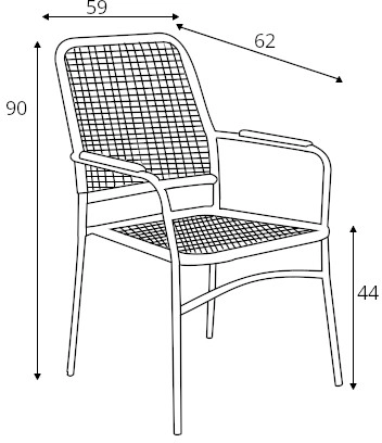 Zahradní židle K-457