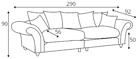 Sofa 3-osobowa Chesterfield Celesta