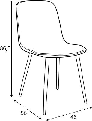 Moderní židle do jídelny Polten