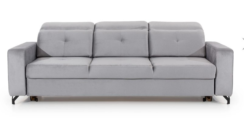 Elegantní 3-místná pohovka pro každodenní spaní s mechanismem rozkládání typu delfín a nastavitelným opěradlem Bellami - Tmnábytek
