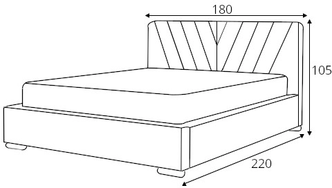 Łóżko Catalia 160x200