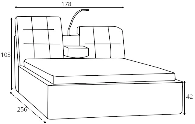 Łóżko Fiore typ 06– 160 cm