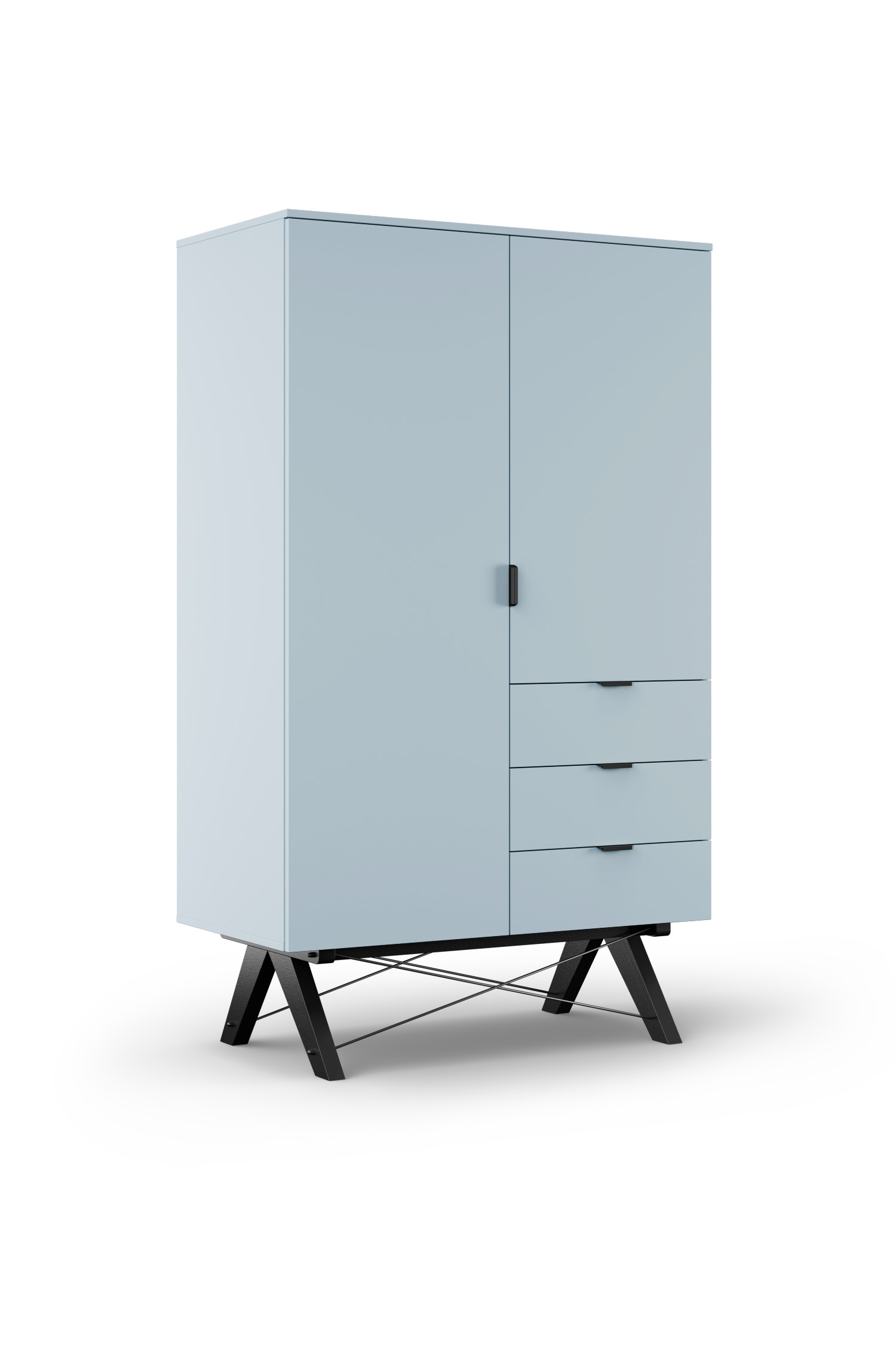 

Skříň Basic Midi 3 Black/White - Minko