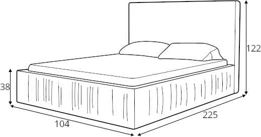 Čalouněná postel jednolůžková 80 do ložnice 81249