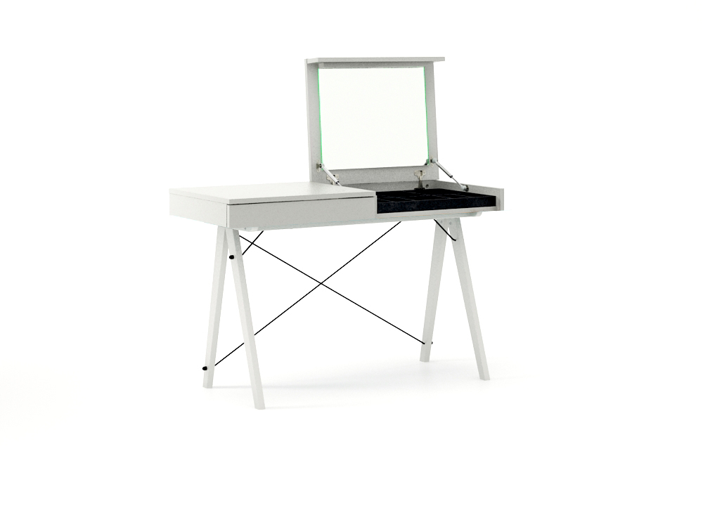 

Toletní stolek Basic Black/White - Minko