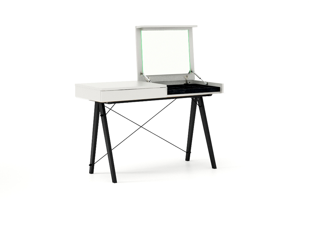 

Toletní stolek Basic Black/White - Minko
