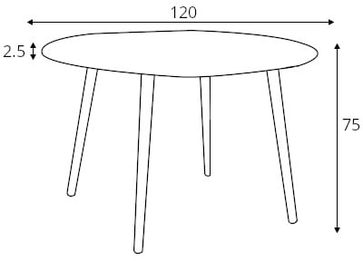 Stół okrągły Clover