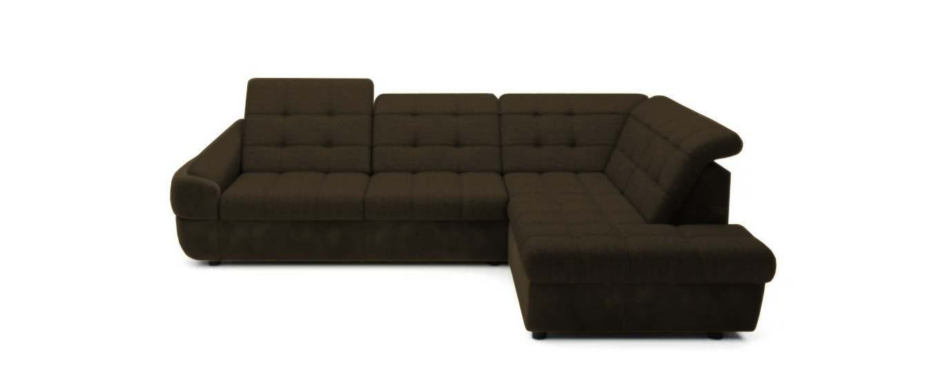 

Rohová sedací souprava ve tvaru písmene L pravá pro každodenní spaní s mechanismem rozkládání typu delfín a úložným prostorem na lůžkoviny