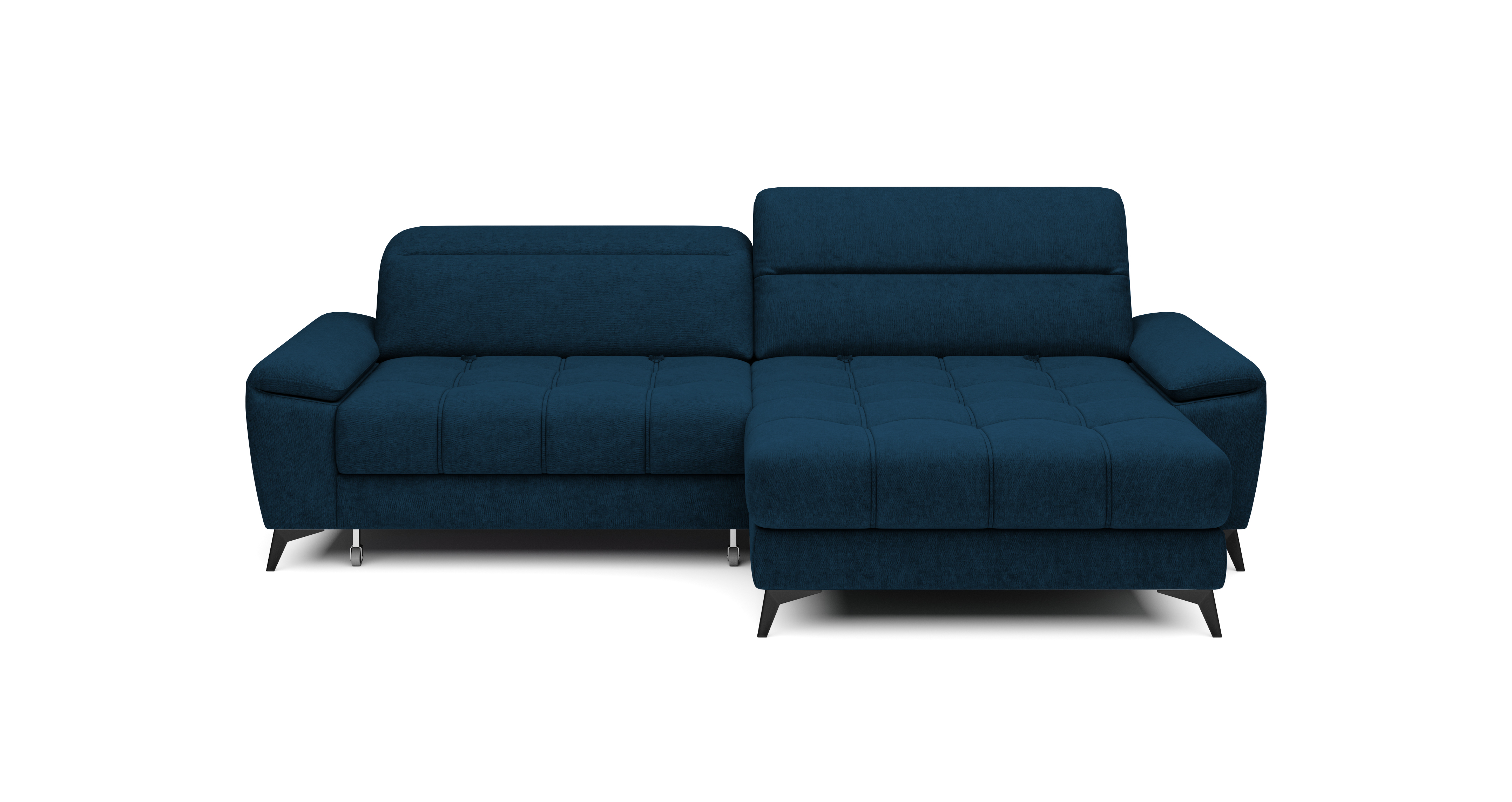 

Rohová sedací souprava pravá pro každodenní spaní s úložným prostorem na lůžkoviny a posuvným opěradlem Murcia - Wersal