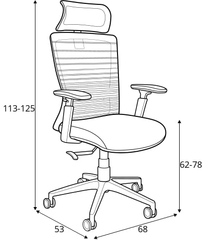 Funkcjonalny fotel do biura lub gabinetu Exeter