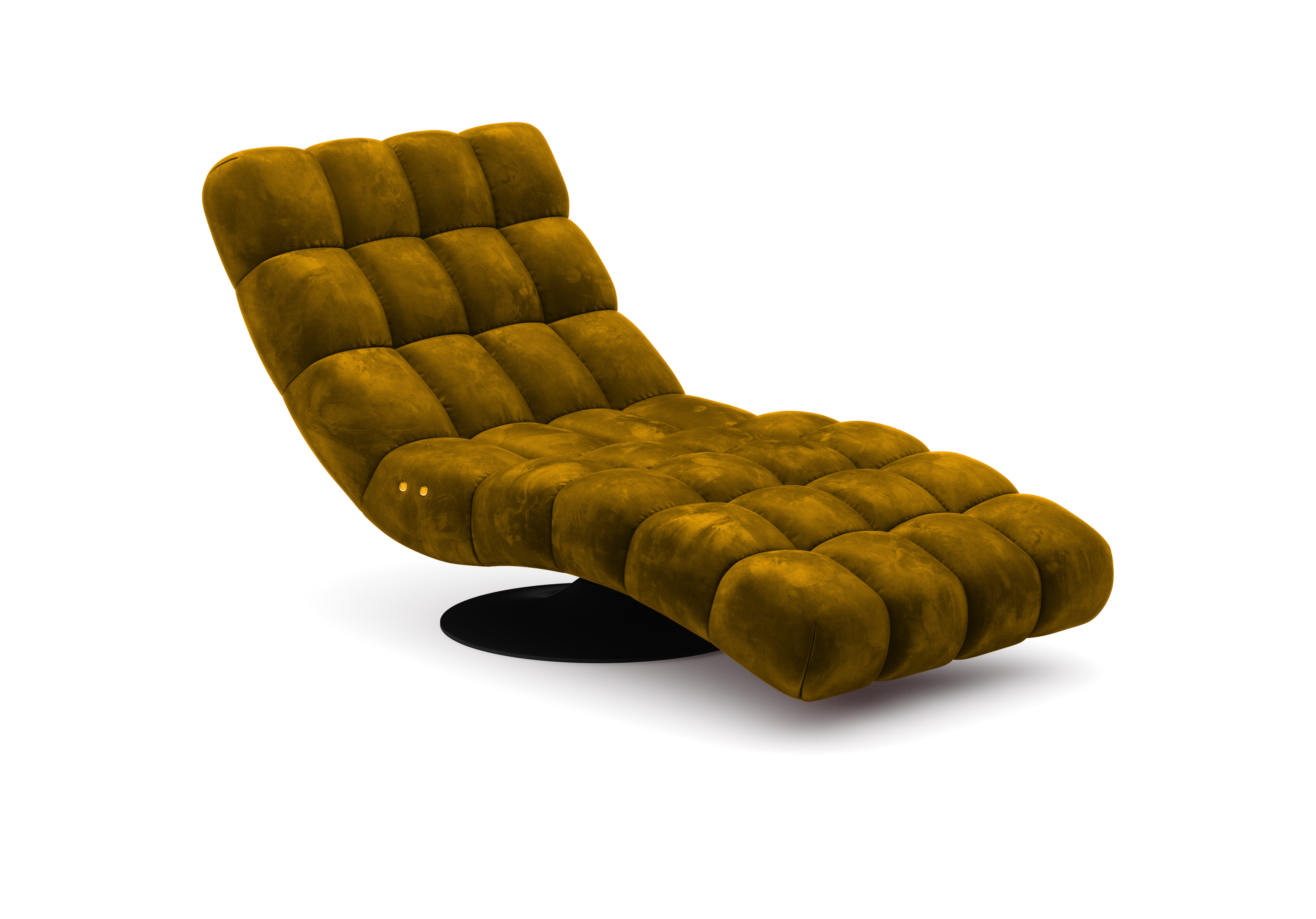 

Elegantní čalouněné lehátko s elektrickým nastavením polohy ležení a otočnou základnou do obývacího pokoje Gatio 360 - Wersal