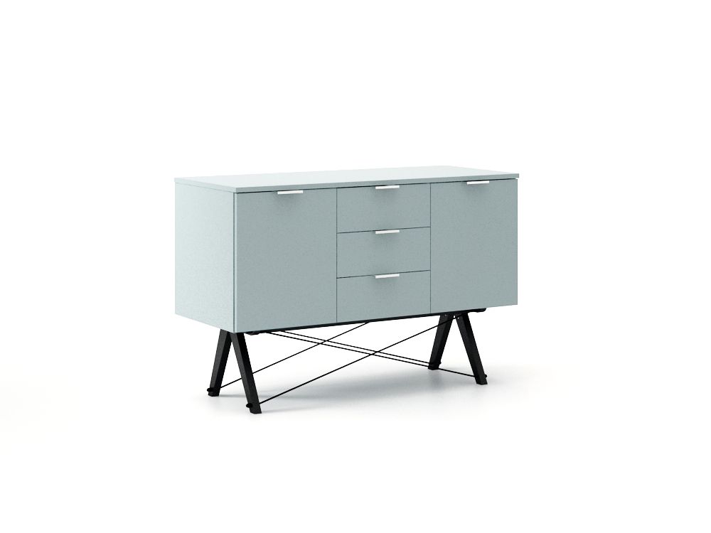 

Komoda Bufet Basic 130 Black/White - Minko