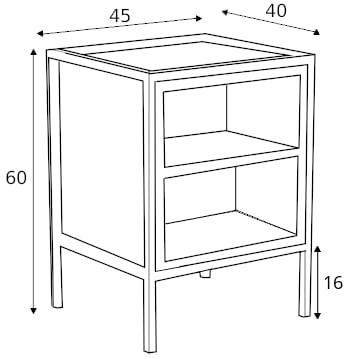 Modułowa szafka Skap z dwiema półkami