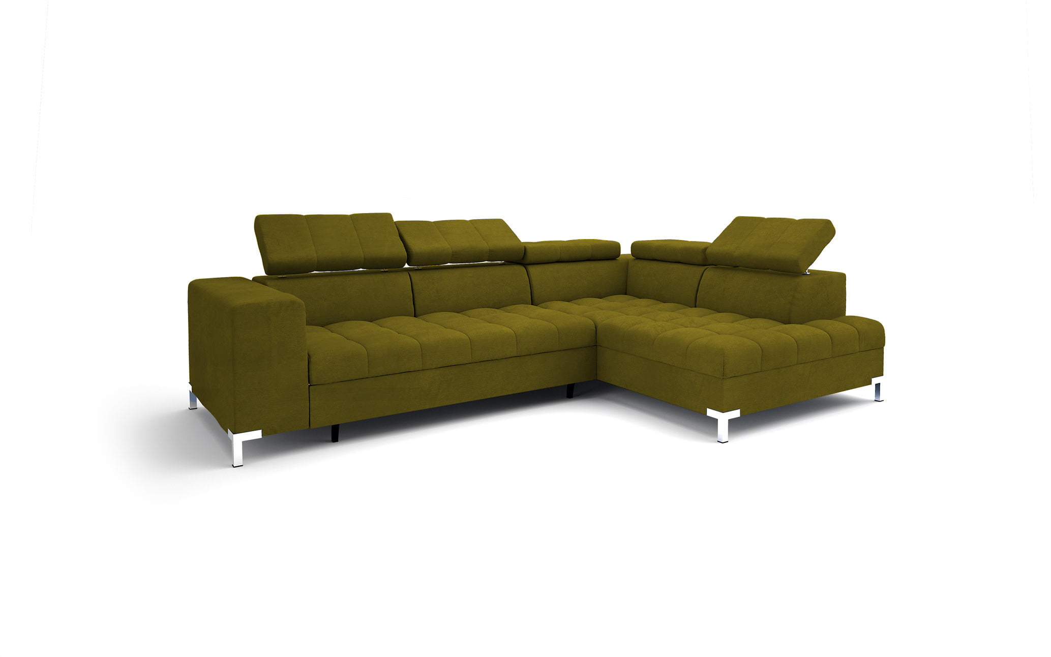 

Rohová pohovka pravá Arte s rozkládacím systémem typu puma a úložným prostorem - Libro