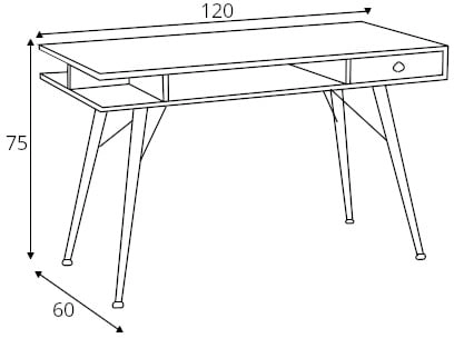 Stylový psací stůl do pracovny nebo obývacího pokoje B34