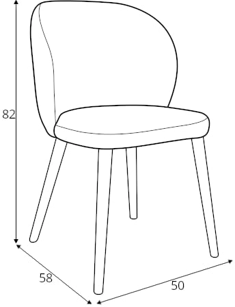 Pohodlná židle do obývacího pokoje nebo jídelny Clo