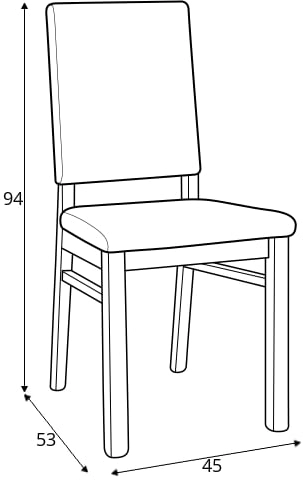 Moderní čalouněná židle do jídelny Horton