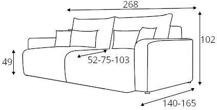 Sofa Forma z funkcją relaksu elektrycznego na zasilanie sieciowe