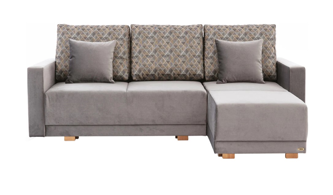 

Pravá rohová sedačka Betino s rozkladem DL a úložným prostorem - Black Red White - BRW