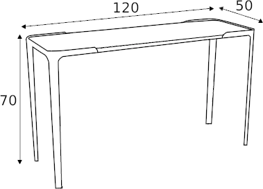 Konferenční stolek do obývacího pokoje Space 120x50