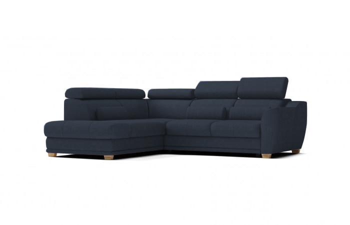 

Rozkládací rohová pohovka Luxo levá s rozkladem typu delfín a úložným prostorem - MP Nidzica