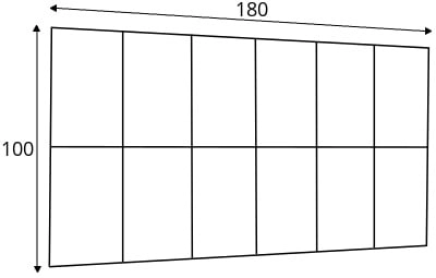 Sada čalouněných panelů Quadratta 180x100 cm