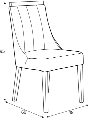 Nowoczesne krzesło do salonu lub jadalni Ekiken