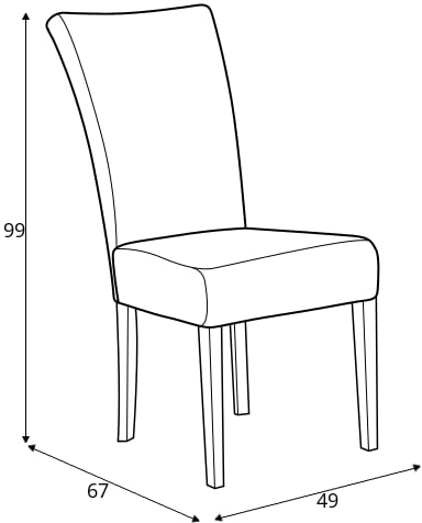 Čalouněné židle do obývacího pokoje nebo jídelny Nnewi