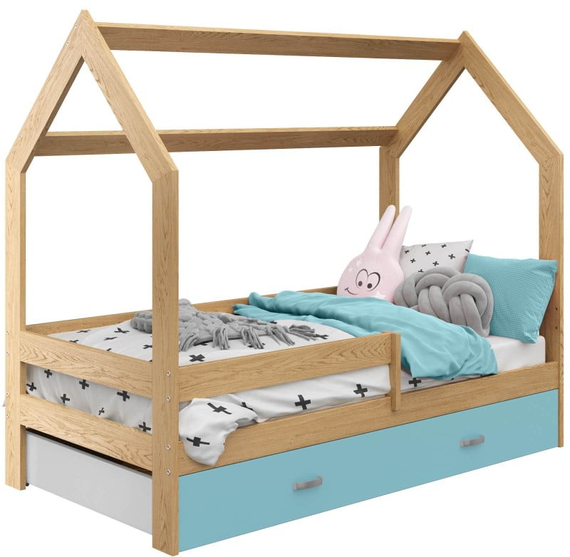 

Dětská postel Domeček D3 80x160 cm se zásuvkou - Magnat
