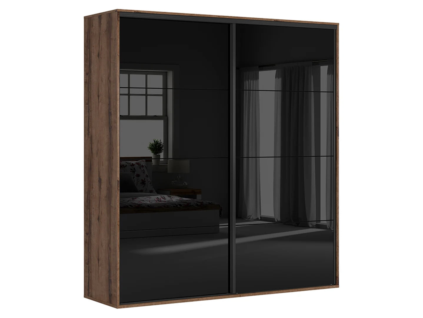

Skříň Flex 220 - Black Red White - BRW