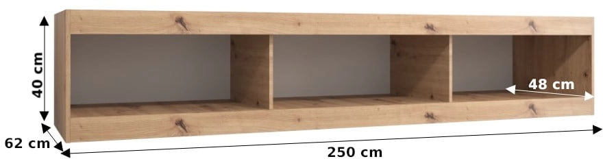 Nadstawka na szafę 250