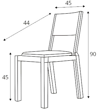 Krzesło tapicerowane Blox