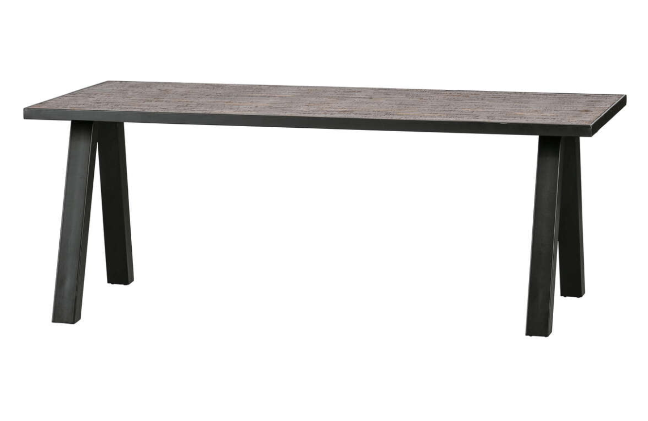 

Stůl z týkového dřeva Tablo 180x90 s nohami ve tvaru V - Woood
