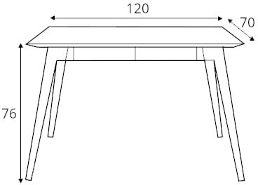 Psací stůl Loft 120