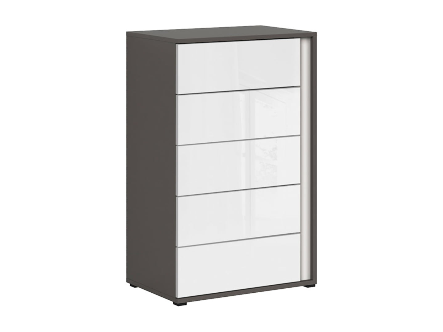 

Komoda levá Graphic - Black Red White - BRW
