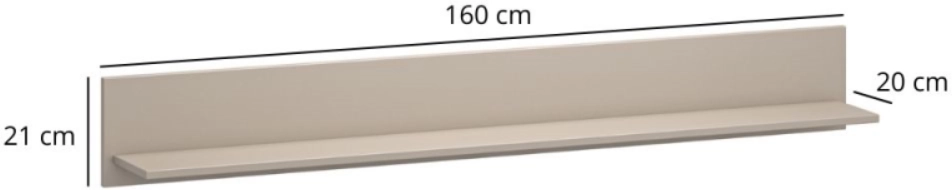 Półka wisząca 160 Kleo