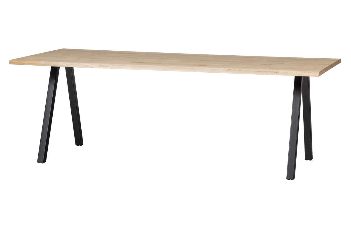

Dubový stůl Tablo 220x90 s nohami ve tvaru V - Woood
