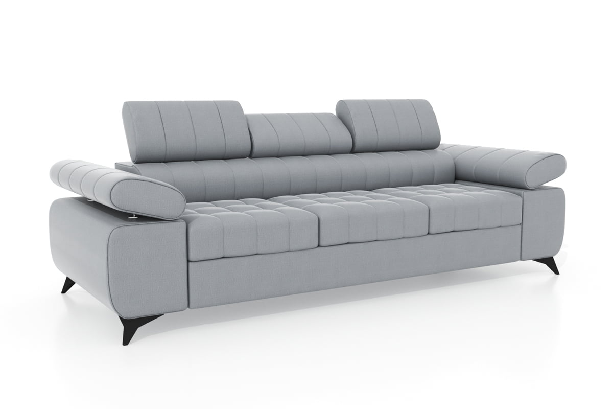 

Elegantní 3-místná pohovka pro každodenní spaní s nastavitelnými opěrkami hlavy a područkami Dragonis - Meble Bogart