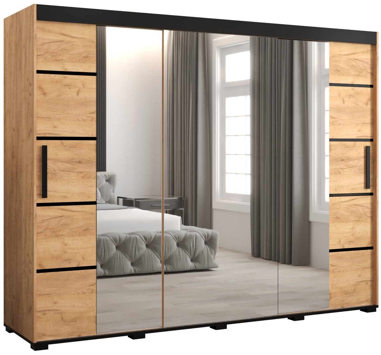 

Skříň s posuvnými dveřmi Bergamo V4 250 - Abiks Meble
