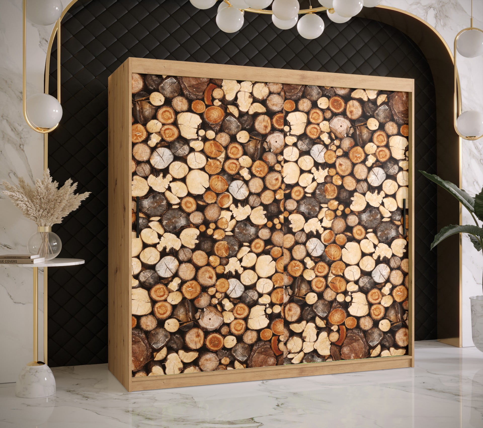 

Skříň s posuvnými dveřmi Drewno 1 180 - Abiks Meble